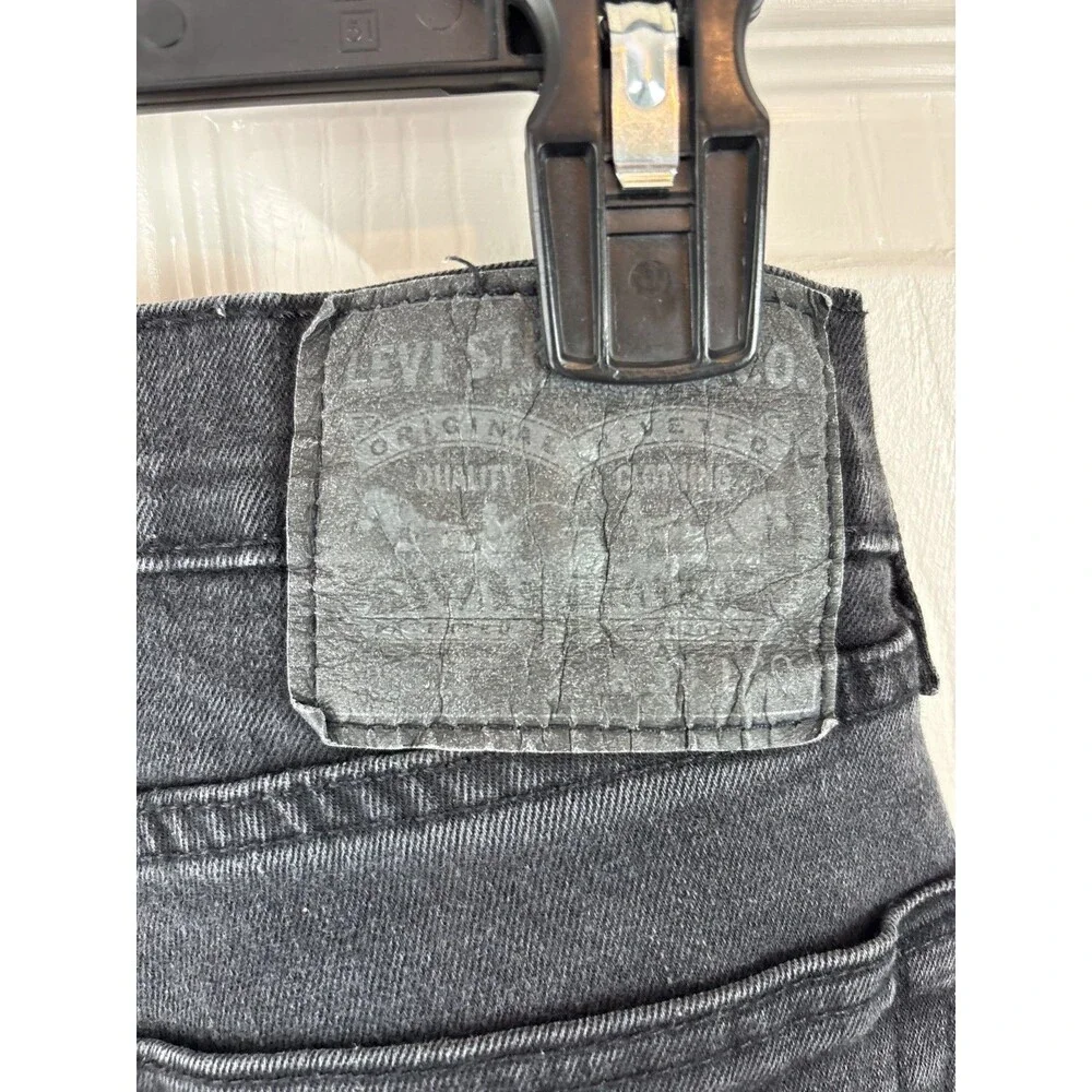 Levi 511 Black Mens Jeans 34x30 Slim Fit Charcoal Black 275